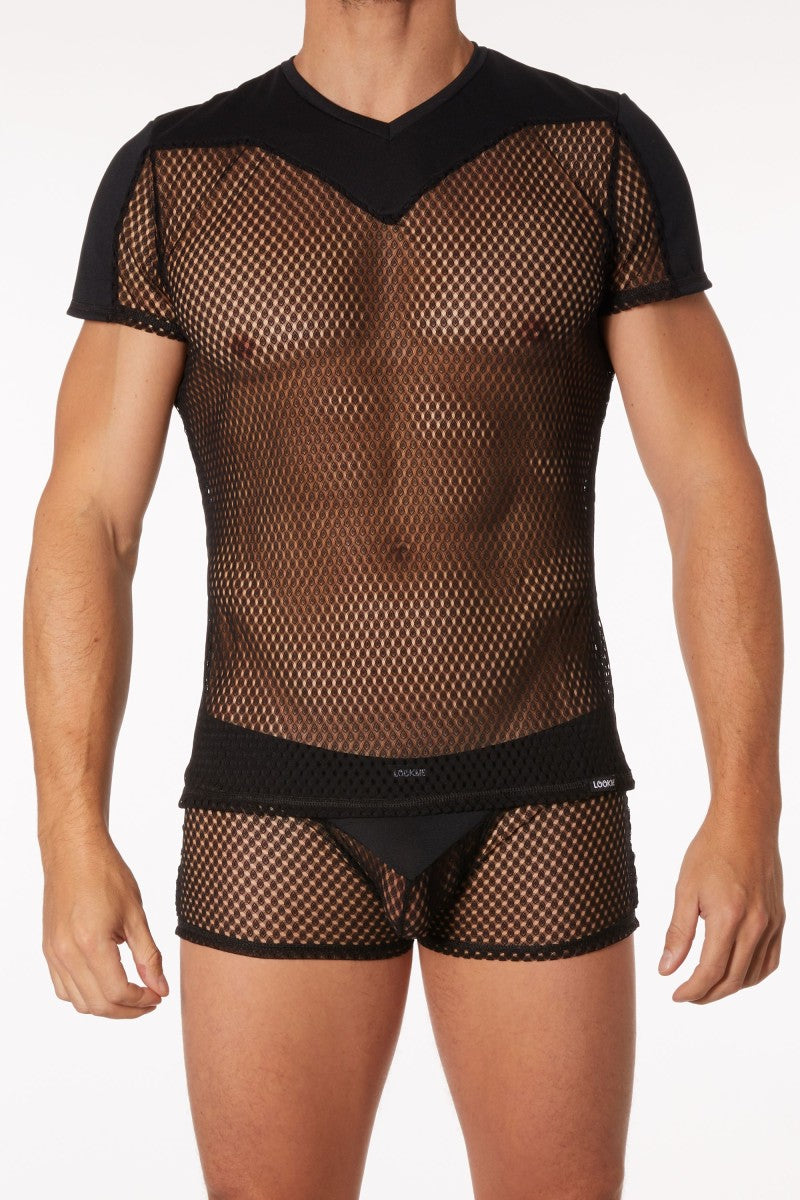 schwarzes T-Shirt LM21-81 - S schwarzes T-Shirt LM21-81 - S